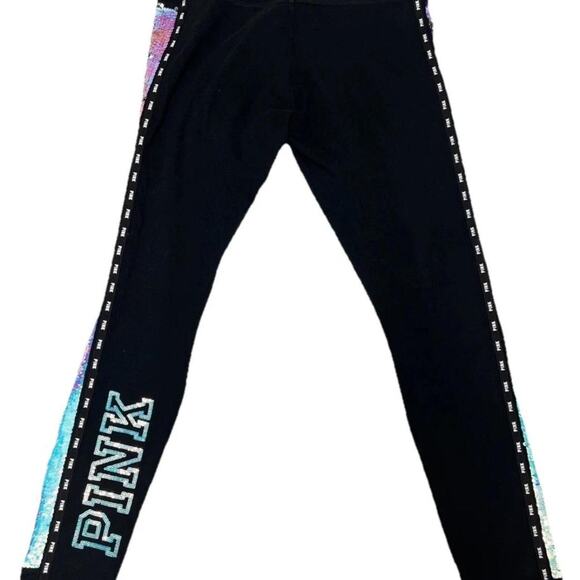 Rare victoria secrets pink iridescent sweatshirt and sweatpants set - Picture 2 of 7